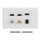 Πλάκα τοίχου Ethernet Coax HDMI 4K HDMI Keystone Ανθεκτικό μεταλλικό πλαίσιο Πολλαπλών θυρών για 1