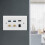 Πλάκα τοίχου Ethernet Coax HDMI 4K HDMI Keystone Ανθεκτικό μεταλλικό πλαίσιο Πολλαπλών θυρών για 3
