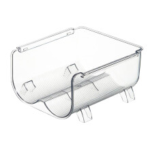 Wasserflaschenhalterung, stapelbarer Wasserflaschenhalter, transparente Wasserflaschenbox mit versenktem Schnappverschluss, transparentes