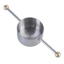 2pcs Bartenders Measuring Cup Double Beads Stainless-Silver