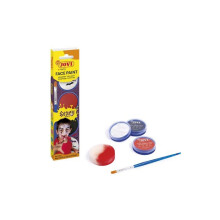Kinderschminke - Jovi - Etui mit 3 Fläschchen à 8 ml - Weiß, Rot, Schwarz - Glatte Textur - Ungiftig