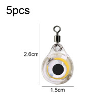Augenförmiges Köderlicht-Set für das Unterwasserangeln, leuchtet automatisch unter Wasser, lockt Fische, Garnelen und Krebse an,
