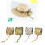 10m Leaves String Burlap Ribbon for Gardening Wedding-Silver 3