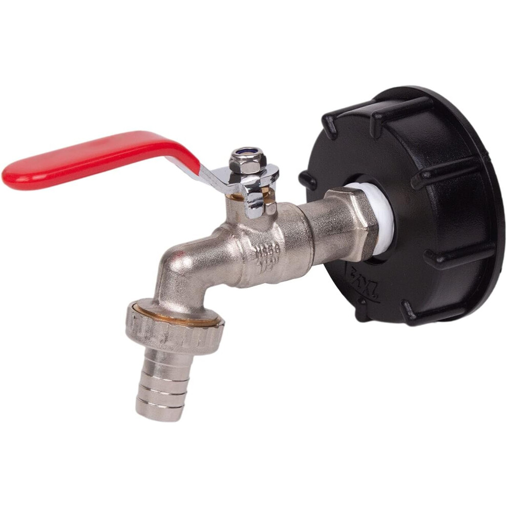 Fine Flow Control Ibc Tote Tank Adapter, Adapter With Faucet For Precise Water Management, Anti-Corrosion, Acid And Alkali Resistance, Premium Quality 9135470004416