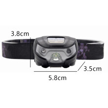 Ultraleichte, wiederaufladbare LED-Stirnlampe, komfortables Kopfband zum Laufen und Wandern, superhelle LED mit doppelter Leistung und vielseitigen