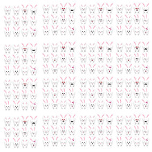 120Pcs Easters Rabbit Cupcake Decorations Elegant Rabbit Cupcake
