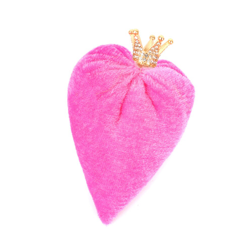 Washable Soft Plush Love Heart Pillow For Sofa Table-rose red