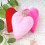 Washable Soft Plush Love Heart Pillow For Sofa Table-rose red 5