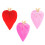 Washable Soft Plush Love Heart Pillow For Sofa Table-rose red 2