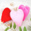 Washable Soft Plush Love Heart Pillow For Sofa Table-rose red 6