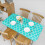 Table Protector for Dining Table, Waterproof Stain Resistant Rectangular Table Cover with Elastic Lining All Around, 100% Waterproof PVC Dust Proof We 1