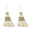 Hanging Pendant Unique Ethnic Pattern Curtain-     Beige 1