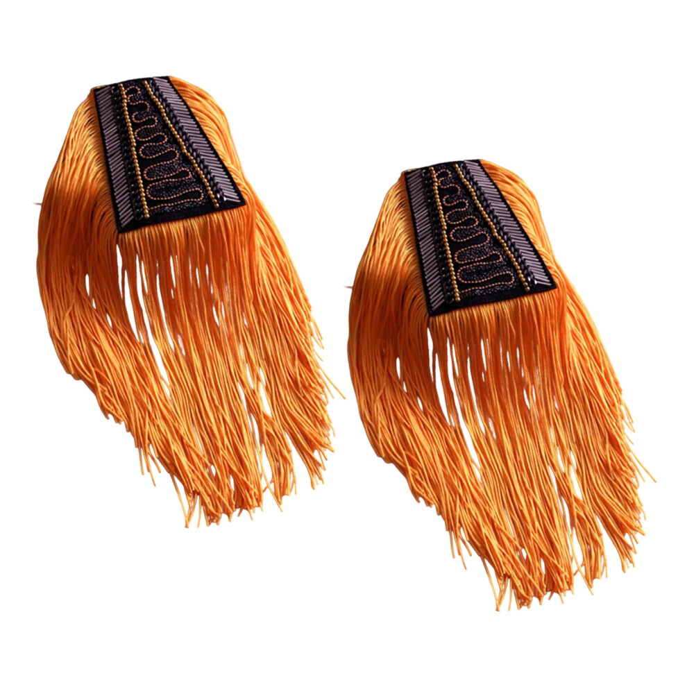 Gold Uniform Shoulder Epaulet Tassels Fringed Epaulette For