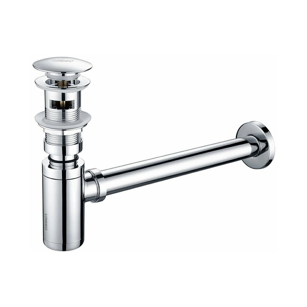 Basin Drain Waste Trap Set, Modern Design Bathroom Sink Drain System With Overflow And Siphon For Easy Cleaning And Installation In Your Kitchen Or Ba 9135470005499
