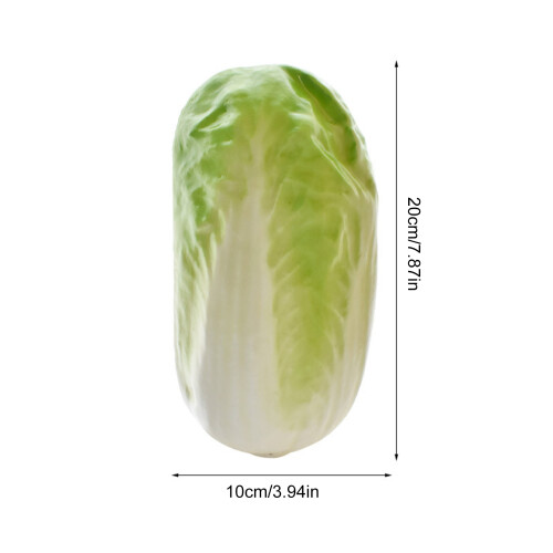 4 Pieces Faux Cabbage Props for Dining Room and Window Display 2