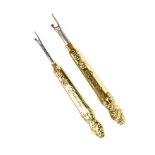 2Pieces Vintage Seam Unpicker Metal Seam Rippers Stitching-gold