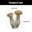 4Pieces PU Miniature Mushroom Figurine Realistic Artificial 3