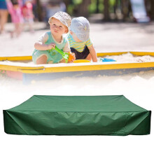 Telo di copertura in tessuto Oxford impermeabile e resistente ai raggi UV per sabbiere, piscine e giocattoli, pieghevole e portatile con coulisse per