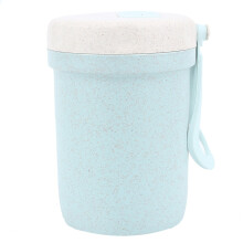 Travel Size Oatmeal Jars with Silicone Handles: 300ml Capacity, Green, Portable Breakfast Containers for On-the-Go Meals