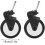 Versatile Stroller Wheels Replacement, Universal Compatibility Ensuring Safe Indoor Use, Wear-Resistant and Durable, 360 Degree Rotation, Easy Install 4