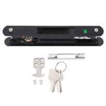 Sliding Glass Door Handle Set, Premium Material Build with Stainless Steel Housing and Zinc Alloy Accessories, Modern Style Flush Mount Design for Smo