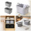 Pack Of 2 Felt Storage Baskets with Handles Multipurpose Dirty 2