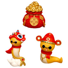 Snake Year Home Decoration Ornament With Intricate Pattern-4