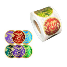Self-Adhesive Sticker Chinese New Year Candy Sticker Round Candy