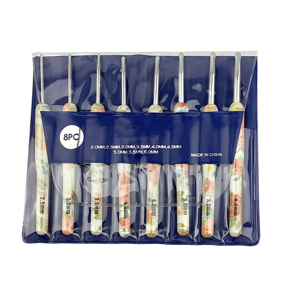 8Pcs Ergonomic Crochet Hook Knitting Crochet Hook-Huang Xiaohua 7754000782413