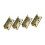 Heavy Duty Bed Frame Connectors Iron Bed Rail Hardware 12V Backlight LED ABS Material Construction No Mortise Required 2