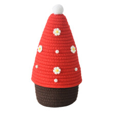 Stylish Woven Cotton Rope Storage Basket Christmas Tree-Style 4