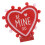 Distinctive Heart Figurine Display Ornament for-Red with words 1