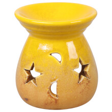 Decorative Ceramic Candle Holder Classical Essential Oil-Yellow