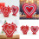 Distinctive Heart Figurine Display Ornament for-Red with words 3
