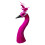 Peacocks Statue Housewarming Gift Figurine-M Rose Red 1