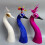 Peacocks Statue Housewarming Gift Figurine-M Rose Red 7