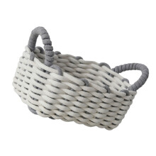 Stylish Braided Storage Baskets Cotton Rope Handwoven Storage-S