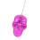 Discos Balls Skull Head Statue Reflective Mirrored-rose red 1