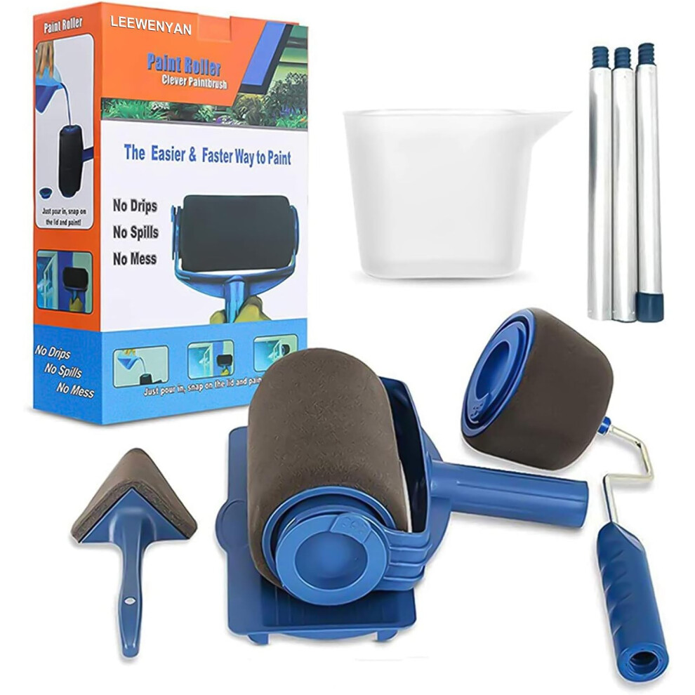 Paint Roller Set For Interior & Exterior Home Improvement, Professional Results With Superior High Quality Brushes And Roller Covers 9454554558554