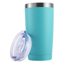 Durable Powder Coated Tumblers, Double Wall Vacuum Insulation Stainless Steel Travel Mugs For Cold & Hot Drinks, BPA Free, Easy Cleaning (20 Oz, 2 Pac