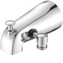 Uittrekbare badkraan met omstelfunctie, duurzaam verchroomd badkamerarmatuur met tijdloos design, eenvoudig te installeren op gangbare leidingtypen,