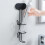 Simple Designs Wall Mounted Hair Tool Rack Storage Holder-Black 3
