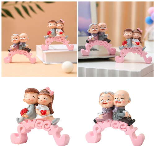 Miniatur-Paarfiguren, romantische-Großeltern 2