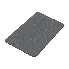 Bath Mat with Quick Absorption Antislip-river dark gray