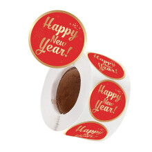 Selbstklebende Etiketten, Weihnachtsverpackungsaufkleber, 38 mm,