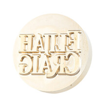 Vintage Seal Stamp Head Replacement Antique Embossed-Style five