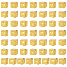 Boîtes à bonbons en papier élégantes, 50 pièces, conçues pour-Or