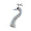 Modern Realistic Feathered Peacocks Head Statue-M White 1