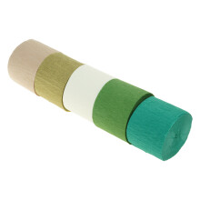 5 Rolls Crepe Paper Ribbon Colored Crepe Paper Rolls for Wedding