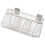 Sturdy Metal Wire Wall Mount Basket- White Three Grid 1